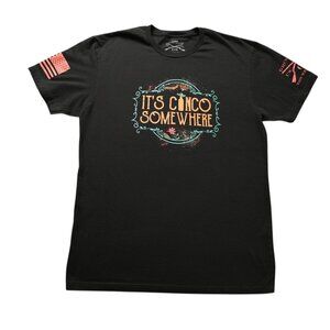 Grunt Style Short Sleeve Shirt Mens Size Large Black It's Cinco Somewhere Funny